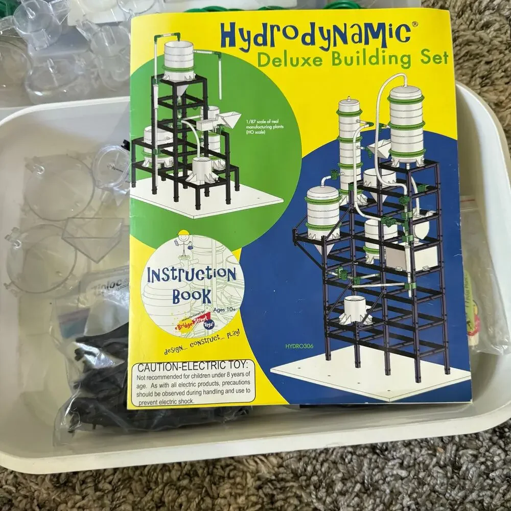 Bridge Street Toys Hydrodynamic Deluxe Building Set Kit Incomplete NO PUMP